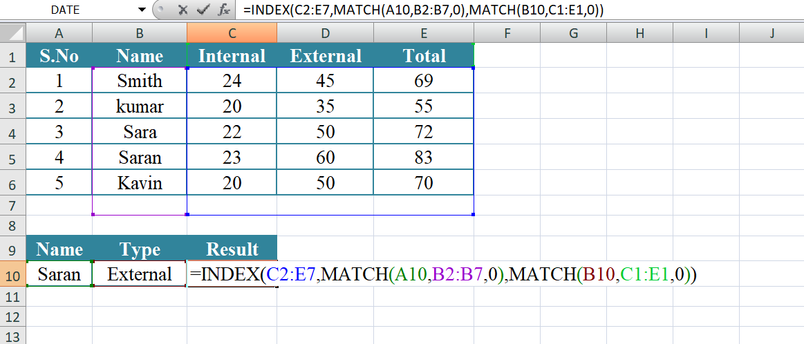 Understanding The Index Function In Excel