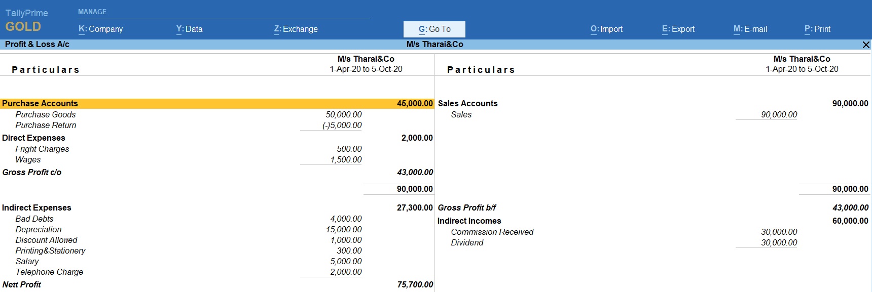 Accounting Voucher Entry In Tally Prime